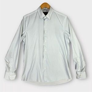 Nordstrom Mens Shop Tech Smart Trim Fit Mens Medium Long Sleeve Performance EUC